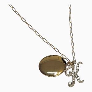 NWT John Wind Locket Initial K Necklace